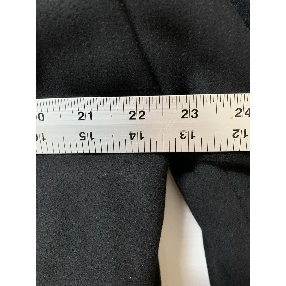 Banana Republic Large Men's Loop Button Jacket $280 Black Wool Winter‎ Coat